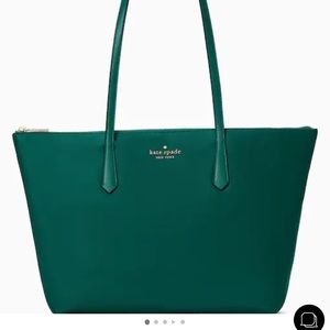 Kate Spade Kitt Nylon Large Tote Green